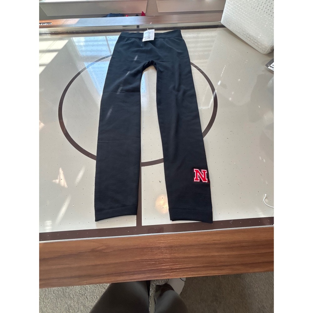ZooZatz Nebraska Cornhuskers Black Seamless Leggings Womens L/XL NWT RA01BLK021